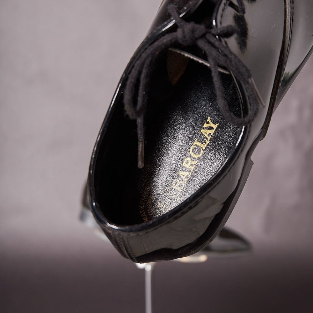 Vintage 1980s Shiny Dress Tuxedo Shoes